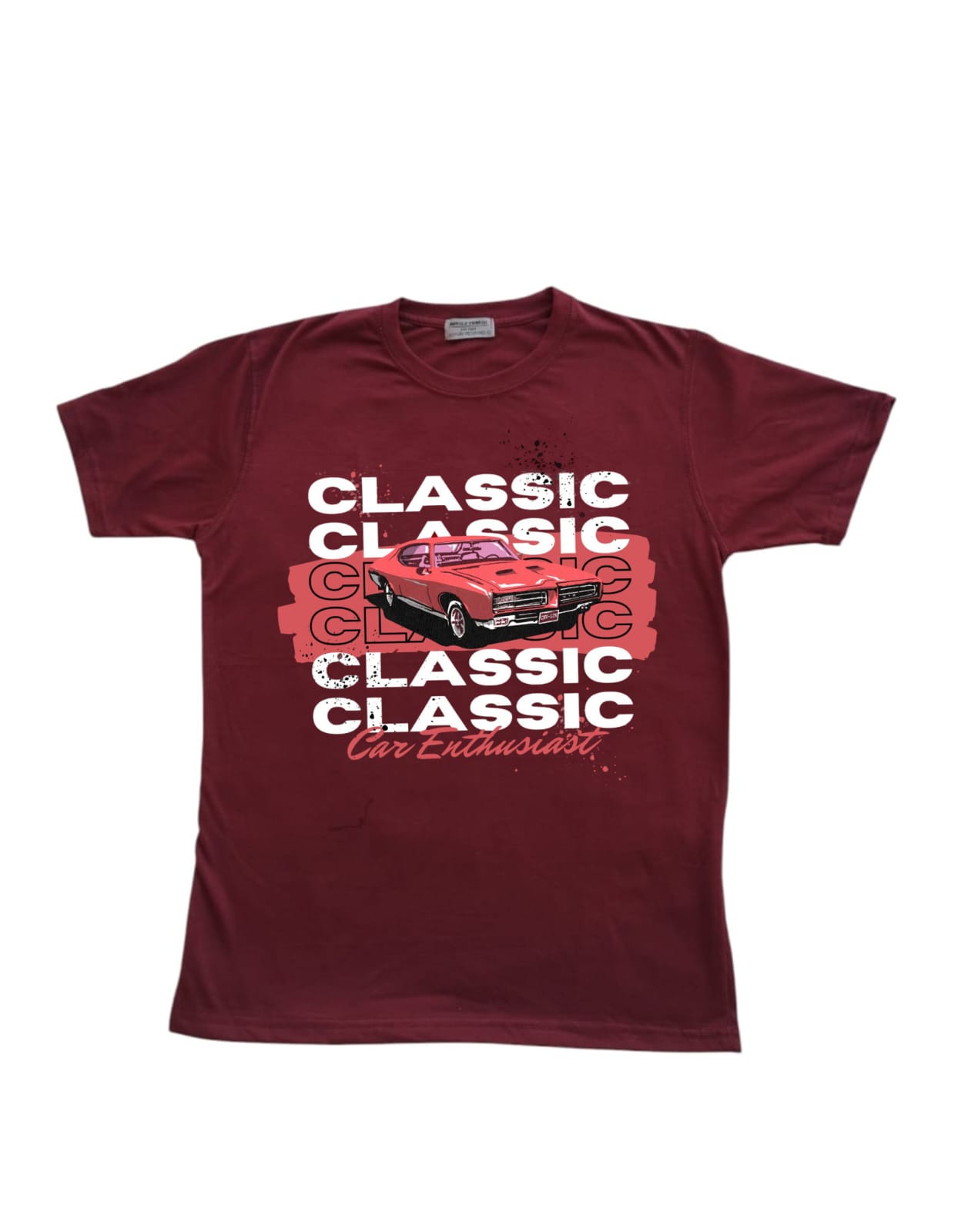 Round Neck Short sleeve t-shirt-CAR ENTHUSIAST-Variant 1