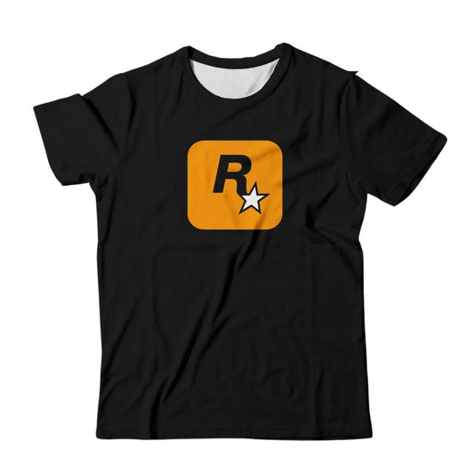 Round Neck Short sleeve T-Shirt-Rockstar