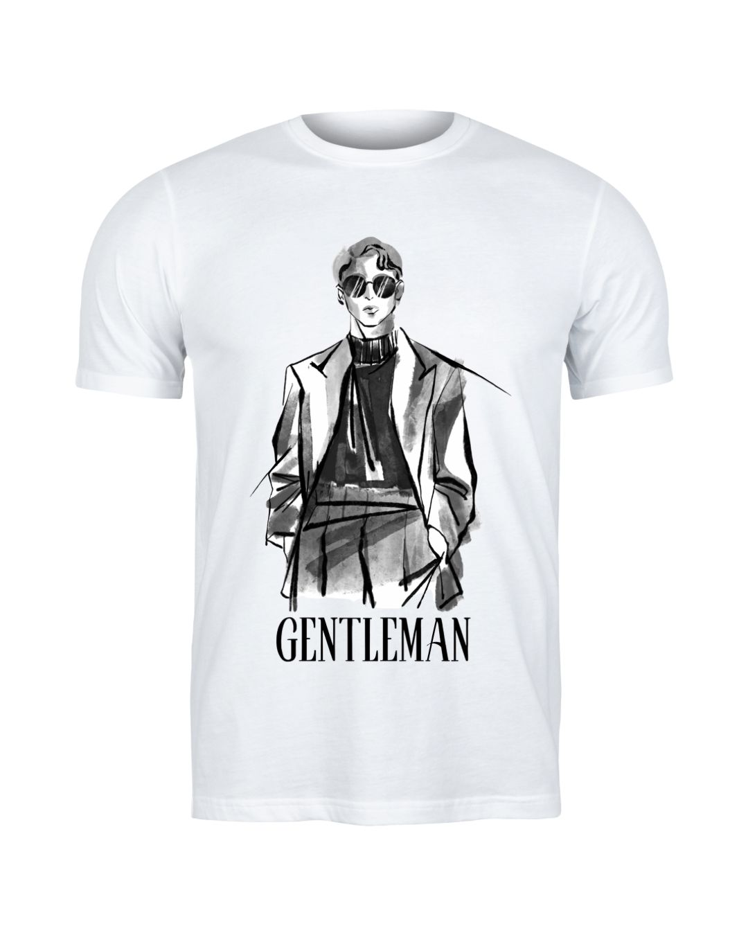 Round Neck Short sleeve T-Shirt-Gentleman