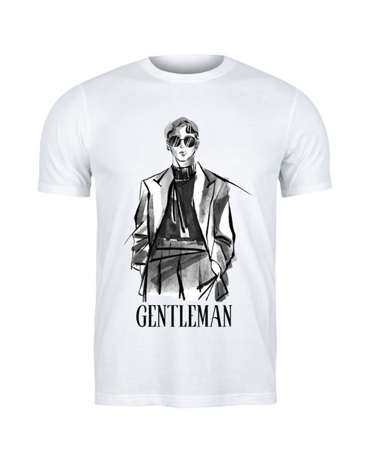 Round Neck Short sleeve T-Shirt-Gentleman