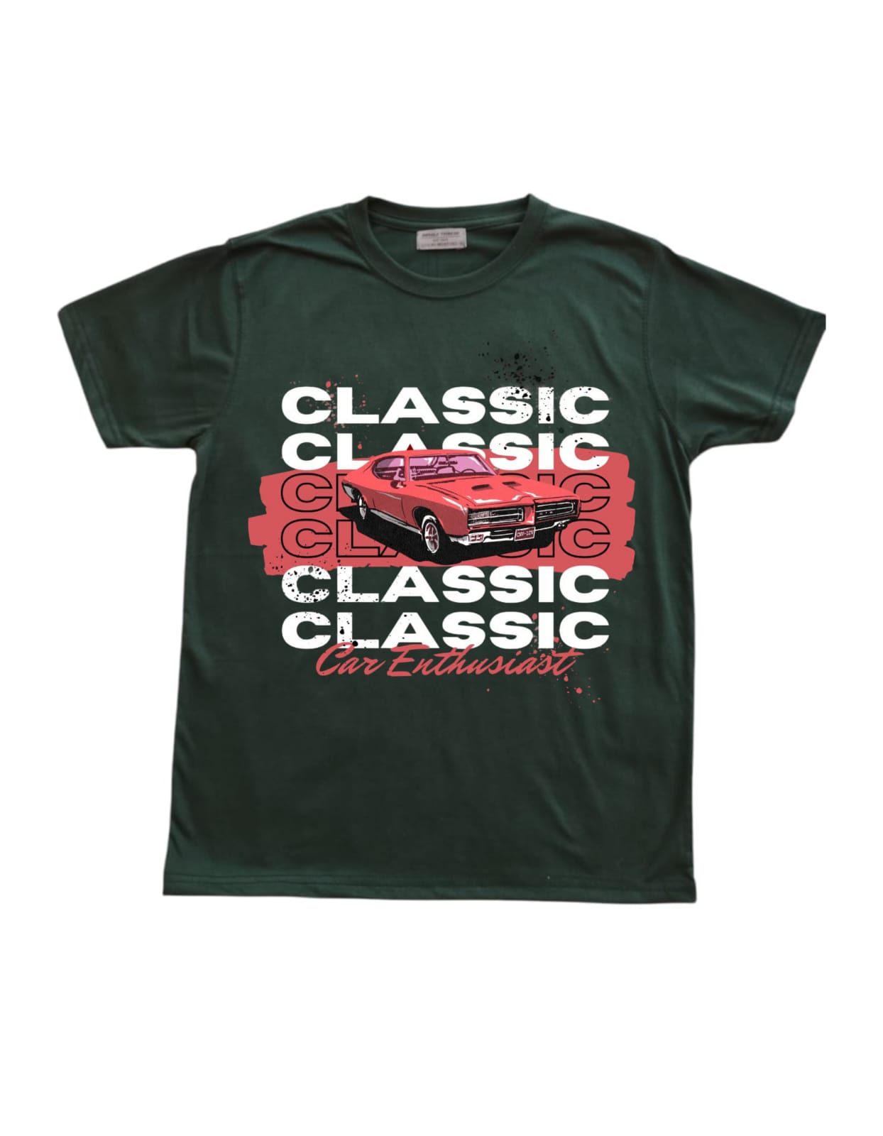 Round Neck Short sleeve t-shirt-CAR ENTHUSIAST-Variant 1